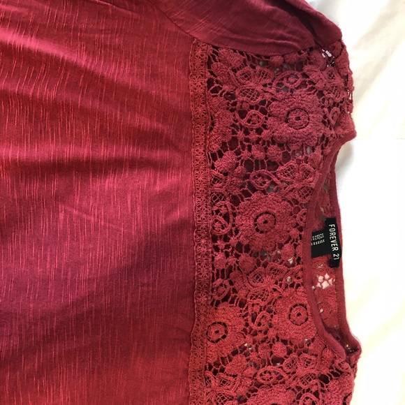 Three Quarter Sleeve With Flower Design at Neck. - Picture 3 of 6